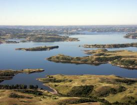 Lake Sakakawea Shorline in North Dakota