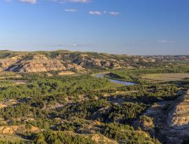 Little Missouri River through Teddy Roosevelt National Park 