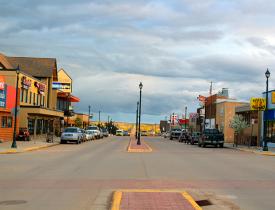 Street in Watford City North Dakota