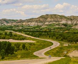 Scenic drive through Killdeer