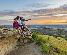 Enjoying the views of Theodore Roosevelt National Park