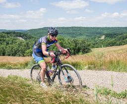 Biking in the Pembina Gorge