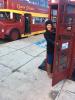 queen bus and phone booth photo