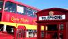 queen elizabeth & the london telephone booth are a sight to see at the dickens village festival!  photo 4