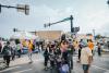 area residents, visitors, and students attend the uj block party photo