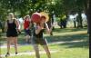 trying to catch a ball in kickball palooza photo 2
