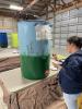 make and paint rain barrel workshop photo