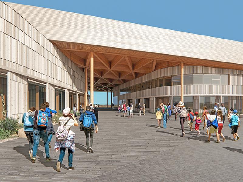 Theodore Roosevelt Presidential Library breezeway