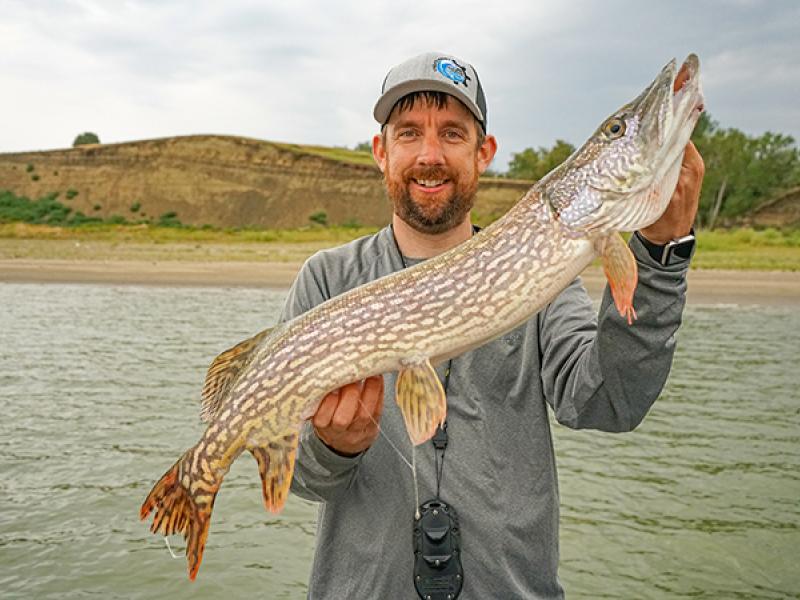 fishing on Lake in North Dakota