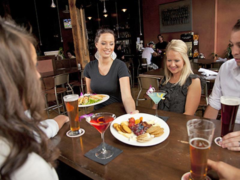 Group of friends at the Toasted Frog